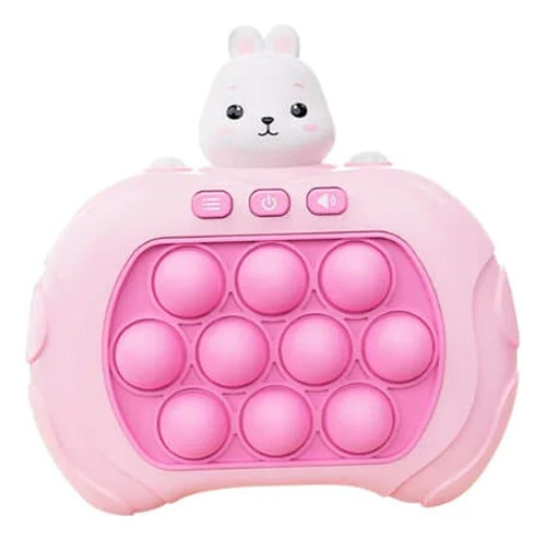 Pop It Mini Gamer Console Anti Stress Brinquedo Eletrônico Cor Rosa