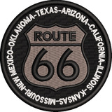 Bordado Brasão Rota 66 Route 66 P/colete Motociclista Rt24