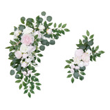 2 S, Flores Rosas, Flores Decorativas De, Arreglo Floral 1