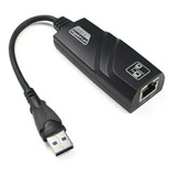 Placa De Rede Usb 3.0 Rj45 Cabo Adaptador 10/100/1000mbps 