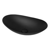 Cuba De Vidro Para Banheiro E Lavabo Fosco Matte Oval 47,5cm