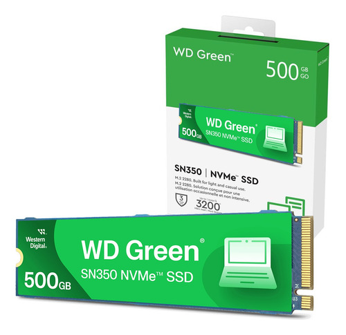 Disco Ssd 500gb Nvme Western Digital Green Sn350 M2 2400mb/s