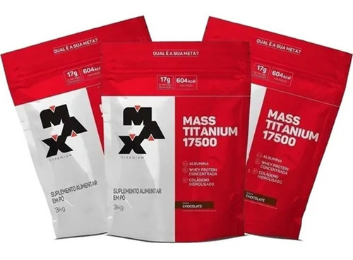 Promoção 3x Hipercalórico Max Titanium 3kg + Envio Rápido