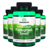 Semente De Feno-grego 610mg Swanson 90 Caps Importado 5un