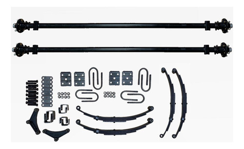 Kit De Suspensión De Muelles Para Remolque 2 Ejes 5 Birlos