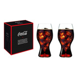 2 Copos De Vidro Transparente Riedel Coca Cola