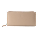 Billetera Xl Extra Large Melia Taupe