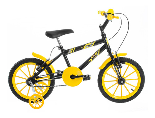 Bicicleta Infantil Criança Menino Aro 16 Com Rodinhas + Nf