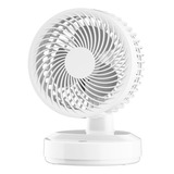 Ventilador Oscilante Recargable Usb, Viento Fuerte