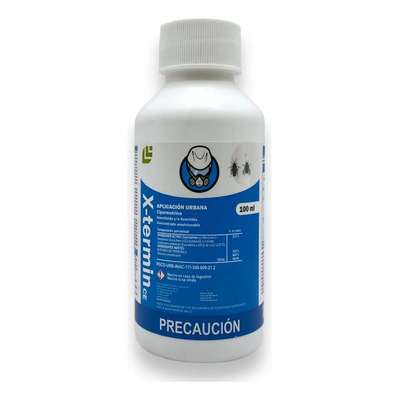 Insecticida X-termin 100ml Mata Cucarachas, Moscas, Arañas, Chinches de Cama | Meses sin interés