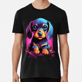 Remera Cachorro De Perro Salchicha 04 Algodon Premium