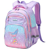 Mochila Escolar Infantil Impermeable De Sirena Para Primaria