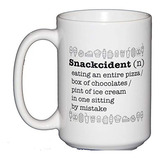 Snackcident Definition Funny Coffee Mug Humor - Nom Nom Nom