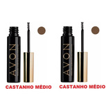 02 Máscara P/ Sobrancelhas Perfeitas Avon Castanho Médio