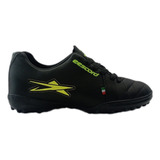 Tenis Eescord Futbol Rapido Fut7 Niño Negro-neon Originales