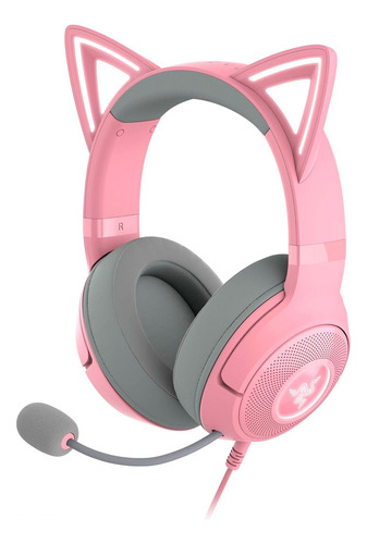 Audifonos Alambricos Razer Kraken Kitty V2 - Rosa