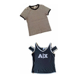 Combo Remeras Mujer Talle S Armani Y Hym