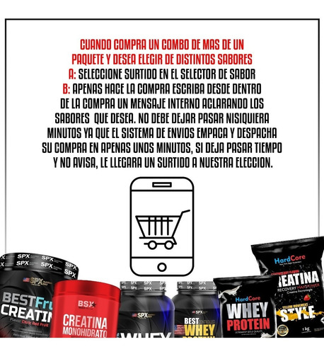 4 Kg De Proteína Whey Protein (4 De 1 Kg) + 1 Kg De Creatina