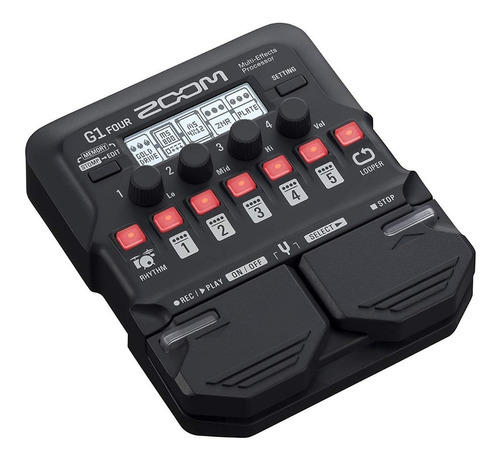 Pedalera Para Guitarra Multi Efectos Zoom G1 Four Calidad 