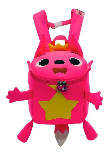 Mochila Preescolar Pinkfong Original Rosa Nueva