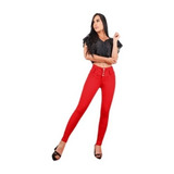 Pantalón Levantacola Push Up Pretina Alta Para Mujer