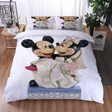 Funda De Almohada De Mickey Minnie, Tamaño Individual