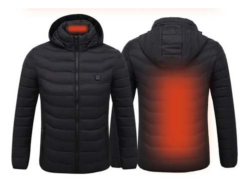 Campera Calefaccionada Usb Impermeable Capucha Desmontable  