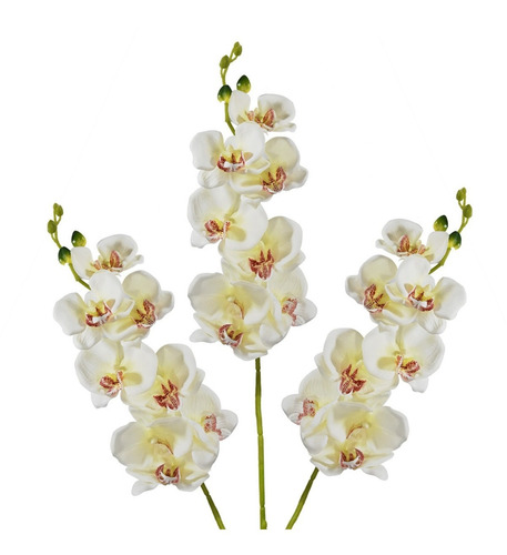 Vara De Orquídeas Flores Artificiales Decoración Pack 3 Pz