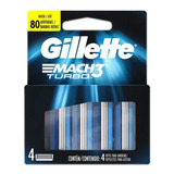 Gillette Shave Care Mach3 Turbo Cartucho De Barbear 4 Refis