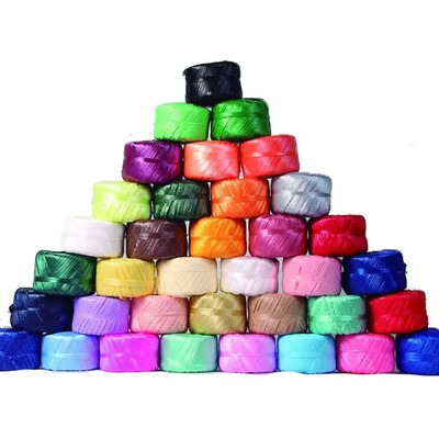 Rafia Decorativa Colores Surtidos Liston Manualidades 180m Color Azul | MercadoLibre