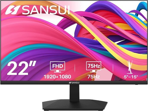 Monitor Gamer Sansui Es-22f Led Full Hd 22'' 75hz Sin Bordes