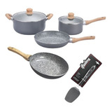 Set Sarten Olla + Sarten 26cm Hudson Granito 2,1mm 7pz