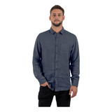 Lino Shirt Indigo Black Bubba