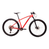 Bicicleta Audax  Auge 555 Aro 29 Deore 1x12 Carbono - Vermel