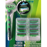 Aparelho De Barbear Gillette Mach3 Sensitive + 9 Cargas