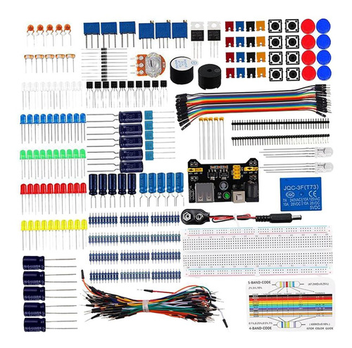 Kit Básico De Iniciación Electrónica, Placa De Pruebas,