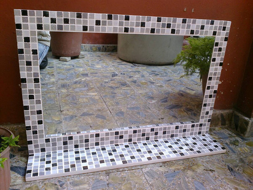 Espejo Venecitas 90x60+estante Decoracion Baño