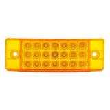 Plafón Lateral 21 Leds + Estrobo Ámbar Rectangular Tunelight