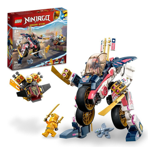 Lego Ninjago 71792 Moto Carreras Transformable Meca De Sora Cantidad De Piezas 384