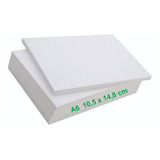 500 Folhas Papel Couche Brilho 180g Branco - A6