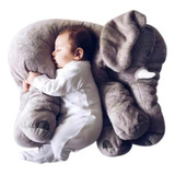 Elefante De Apego Peluche Almohada Para Bebes Y Niños Gris