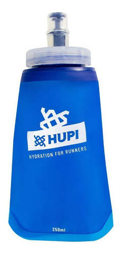 Garrafa De Água Dobrável Soft Flask Hupi 250ml Pba Free Cor Azul