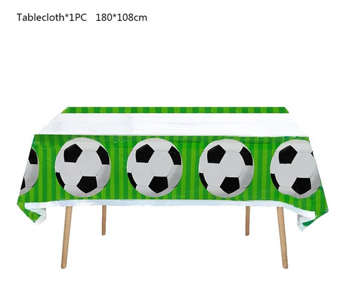 Mantel Decorativo Para Fiesta Diferentes Diseños 180x108cm Color Variado Fútbol