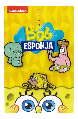 Set De Pines Bob Esponja Licencia Oficial Nickelodeon