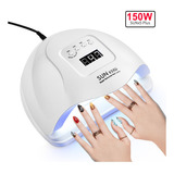 Uñas Lámpara Led Uv Manicura 150w Secador De Uñas Gel Esm