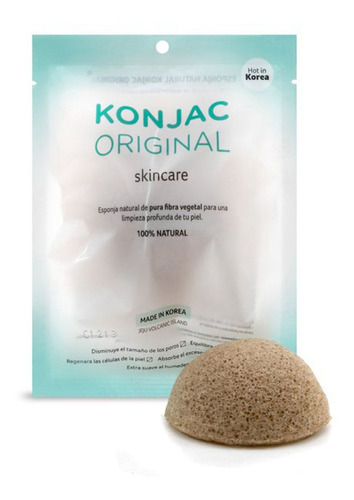 Esponja Facial Natural Konjac Te Verde Antioxidante Antienve