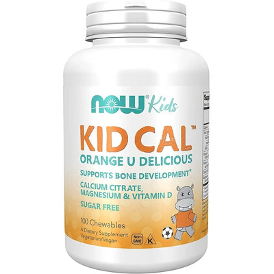 Now Foods Calcio Para Niños Kid Cal 100caps Masticables Sfn Sabor Naranja | Envío gratis