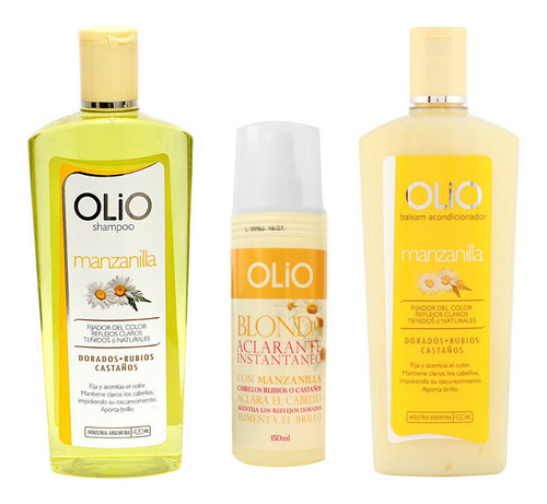 Kit Shampoo + Acondicionador + Aclarante Cabello Rubio Cvl