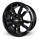 Rodas Chevrolet Onix Cobalt Celta Aro 15 4x100 (jogo) +bicos Cor Preto-brilhante