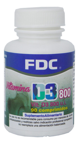 Vitamina D3 800 Ui X 90 Comprimidos